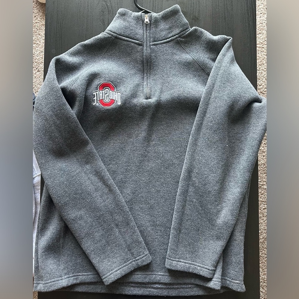 Grey osu quarter zip